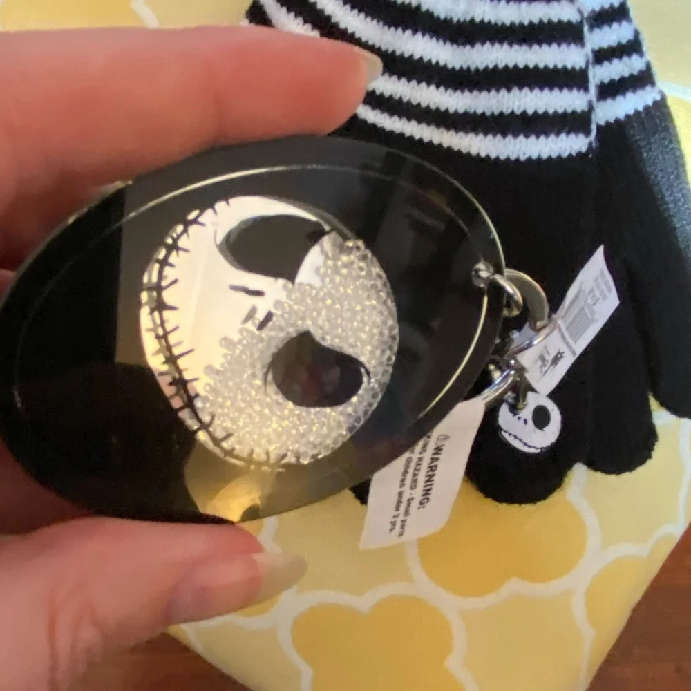 Disney Parks Jack Skellington Keychain, Adult Socks & Kids Gloves NWT
